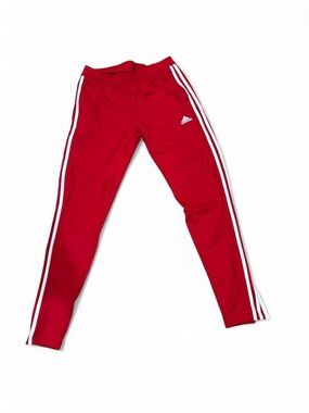 adidas Women’s Red Track Pants with Side Stripes